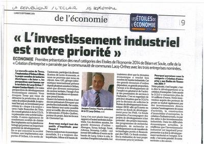 L’investissement industriel est notre priorité
