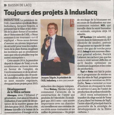 Toujours des projets à Induslacq