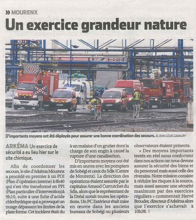 Un exercice grandeur nature