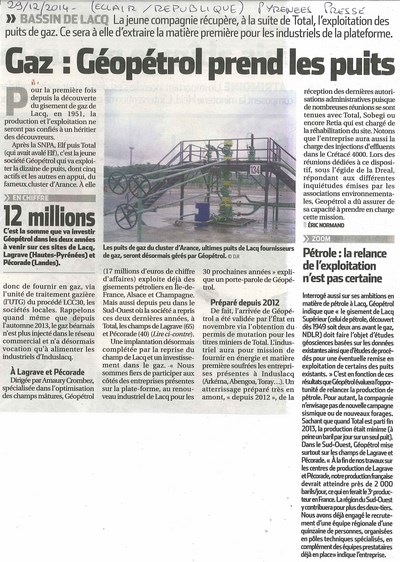 Géopétrol prend les puits