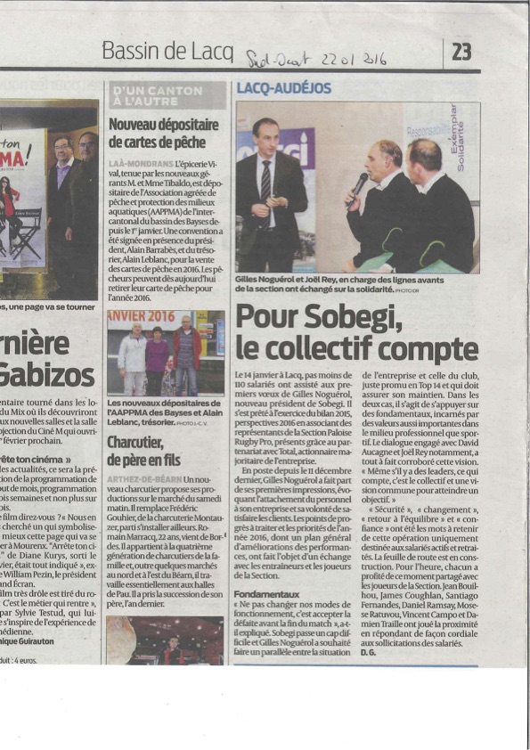 Pour SOBEGI, le collectif compte