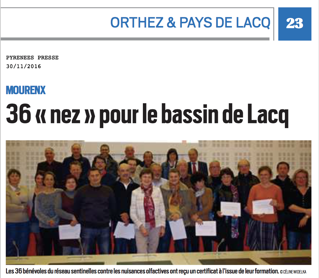 36 NEZ POUR LE BASSIN DE LACQ