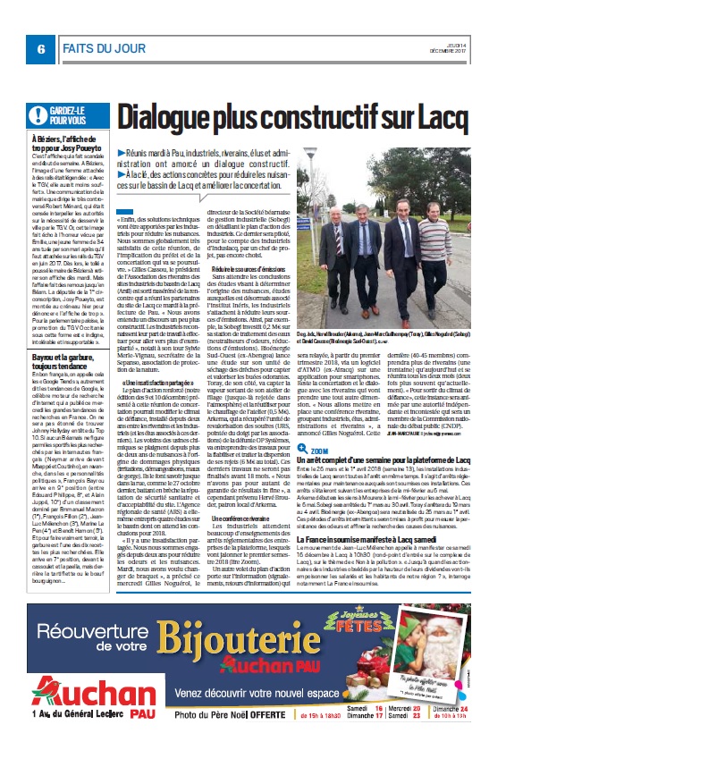 DIALOGUE PLUS CONSTRUCTIF SUR LACQ