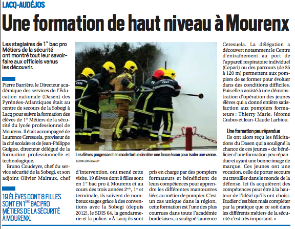 Une formation de haut niveau à Mourenx (Sobegi)