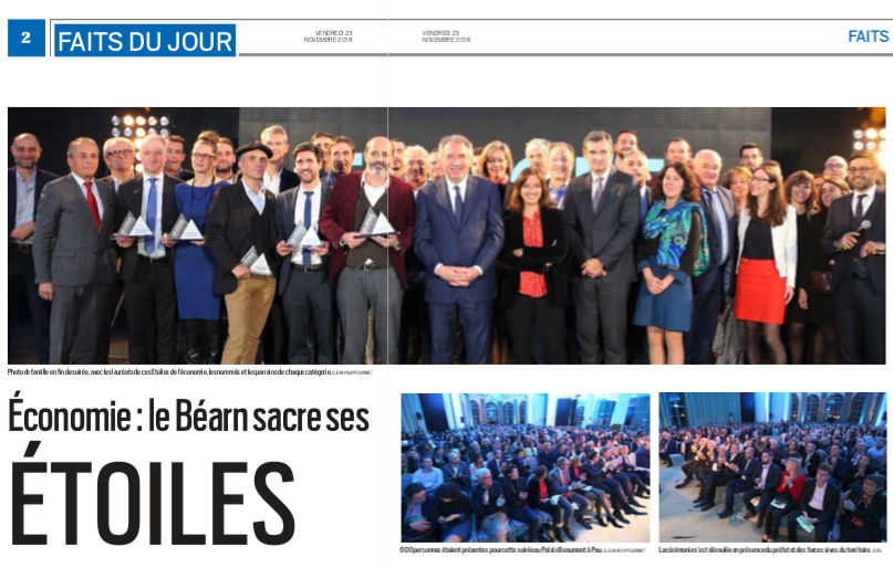 Les étoiles de l'économie, palmarès, Sobegi vainqueur de la catégorie dynamique collective